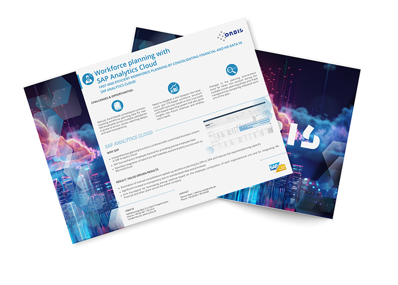 Workforce Planning with SAC - Fast and efficient workforce planning by consolidating financial and HR data in the SAP Analytics Cloud Workforce Planning with the SAC