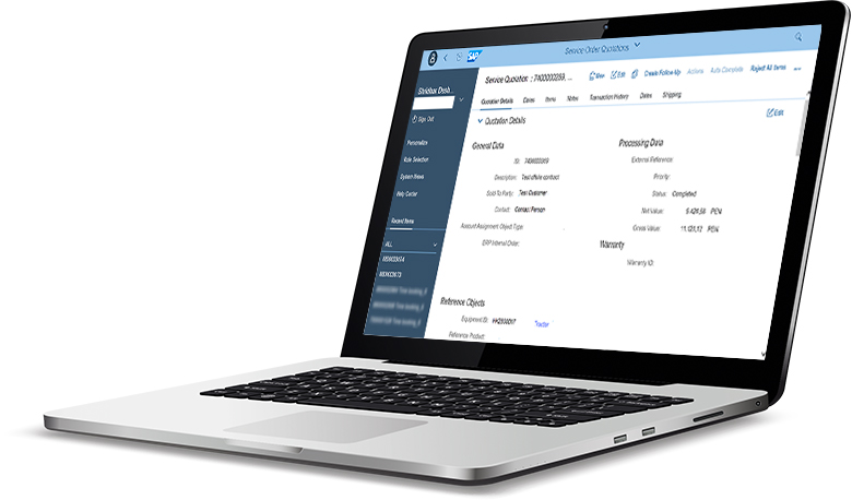 The ideal basis for your service landscape SAP S/4HANA Service user interface
