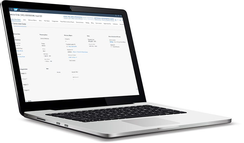 SAP S/4HANA Service user interface