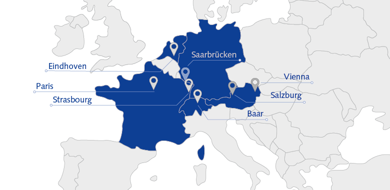 European locations of ORBIS
